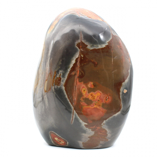 Adorno de jaspe macizo pulido, ejemplar de colección, procedente de Madagascar