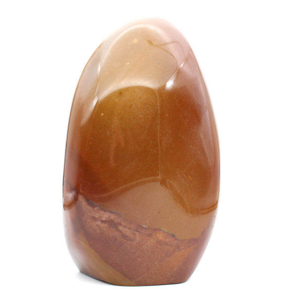 Adorno de jaspe rojo pulido, piedra de colección masiva, Madagascar