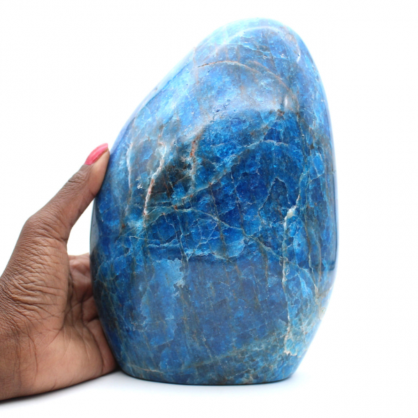 Apatita pulida, piedra natural de gran tamaño para decoración, Madagascar