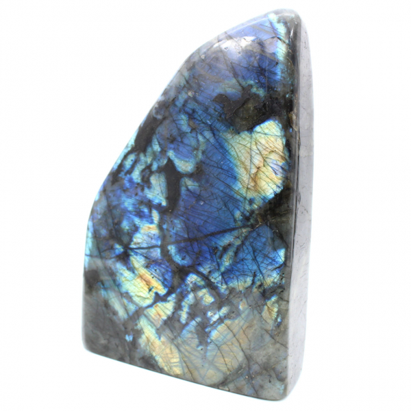 Gran piedra de labradorita pulida, prestigioso ejemplar decorativo, Madagascar