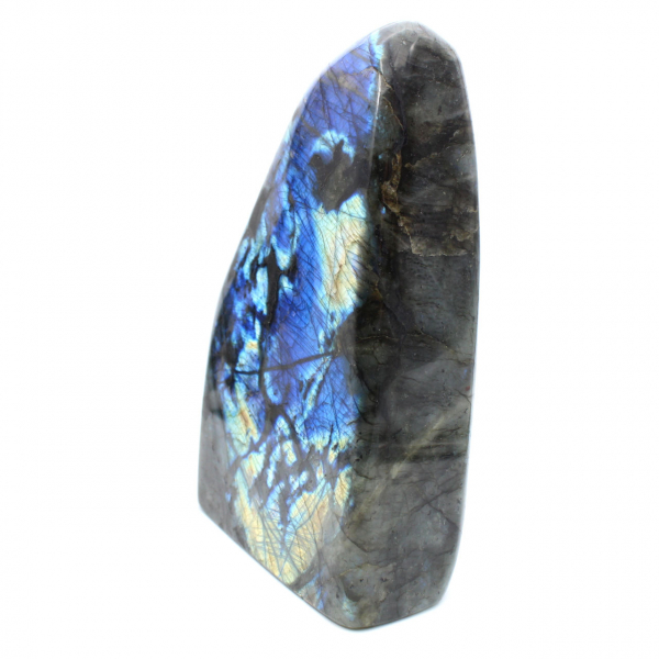 Gran piedra de labradorita pulida, prestigioso ejemplar decorativo, Madagascar