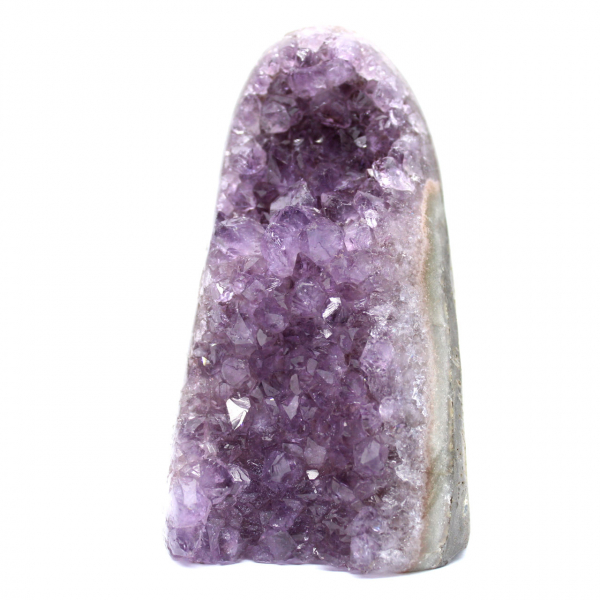Drusa de amatista brasileña: Mineral para decoración de interiores