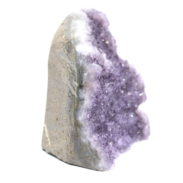 Drusa de amatista para sala de estar: piedra natural de la calma