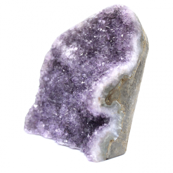 Drusa de amatista para sala de estar: piedra natural de la calma