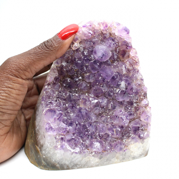 Geoda de amatista, cristal violeta