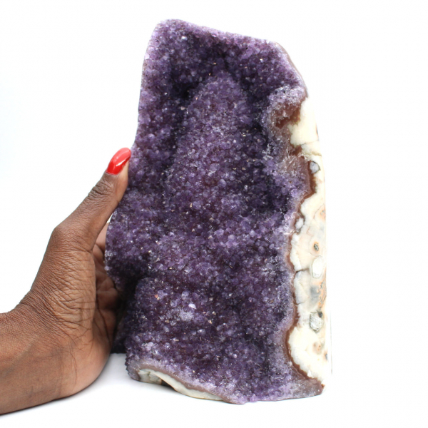 Geoda de amatista, cristal en bruto