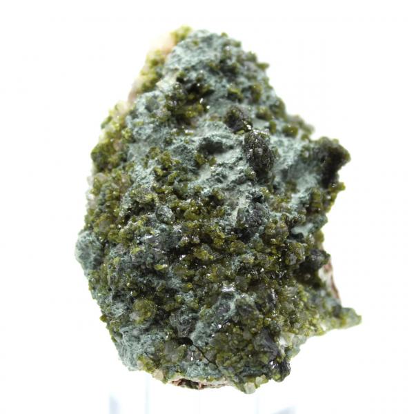 Cristales de epidota de imilchil sobre matriz transparente