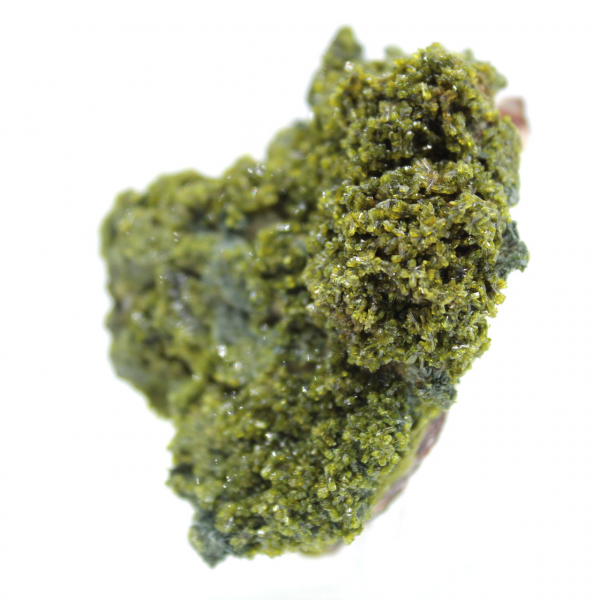 Epidota marroquí sobre matriz transparente