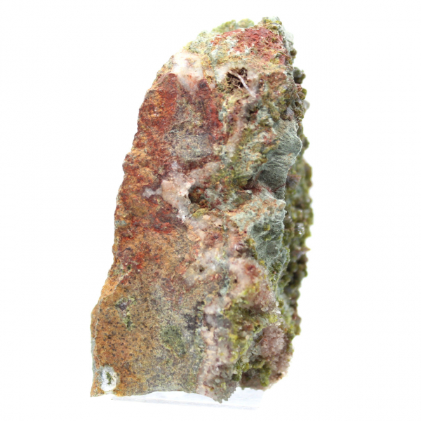 Epidota marroquí natural, ejemplar cristalizado