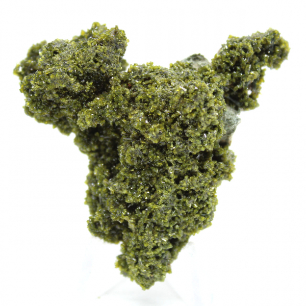 Cristales de epidota verde sobre matriz procedentes de Marruecos