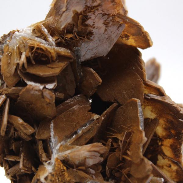 Cristalización marrón de barita de Marruecos