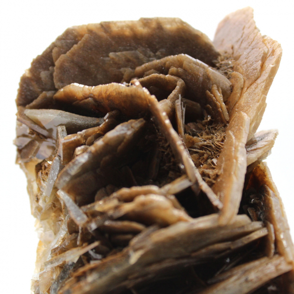 Cristales de barita marrón de Marruecos