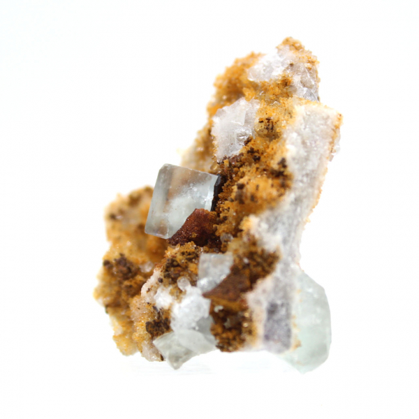 Ejemplar muy pequeño de fluorita: cristales verdes de Marruecos