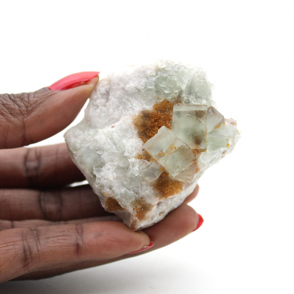 Fluorita verde de Marruecos: Pequeño ejemplar para coleccionistas