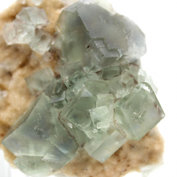Cristales de fluorita verde: Colección mineralógica de Marruecos