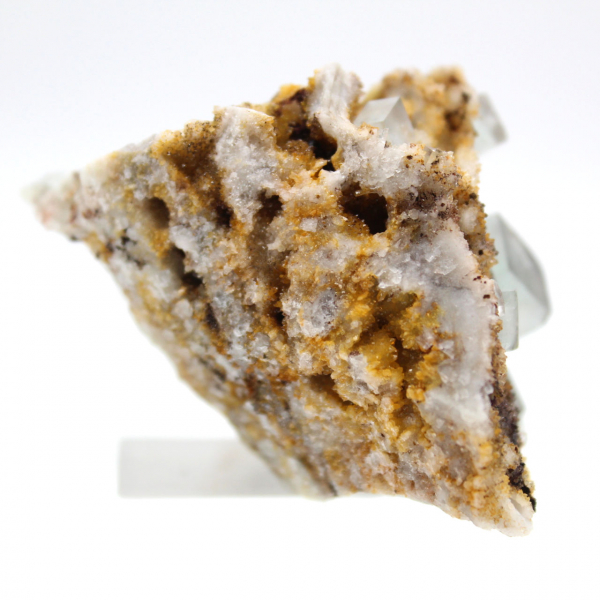 Fluorita verde de coleccionista: Pequeño ejemplar sobre matriz