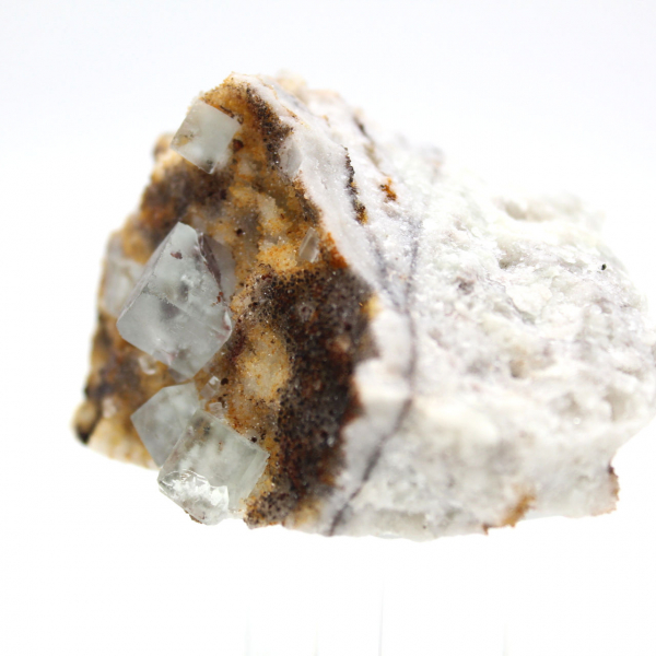 Fluorita verde de coleccionista: Pequeño ejemplar sobre matriz