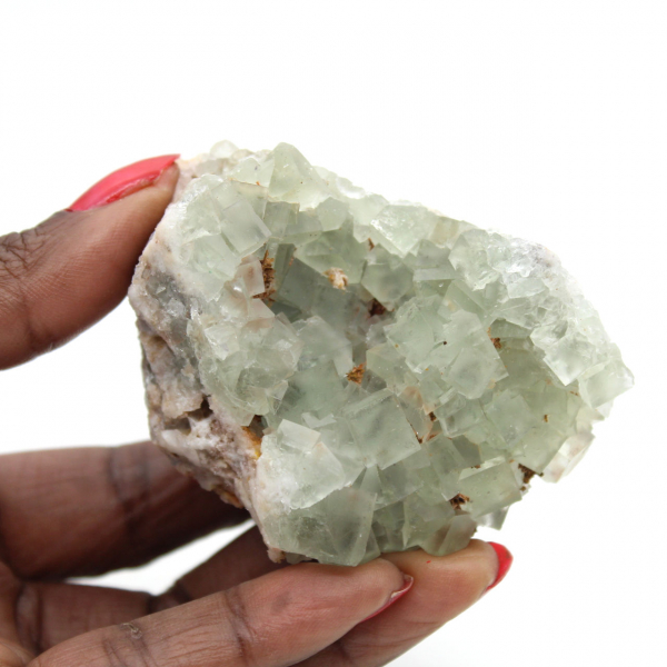 Ejemplar de fluorita: pequeño bloque de coleccionista de Marruecos