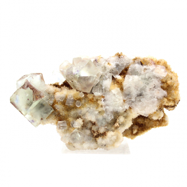 Mineral de fluorita en bruto: pequeña muestra de Marruecos