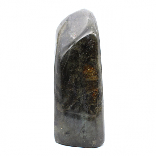 Labradorita pulida de Madagascar, ejemplar decorativo