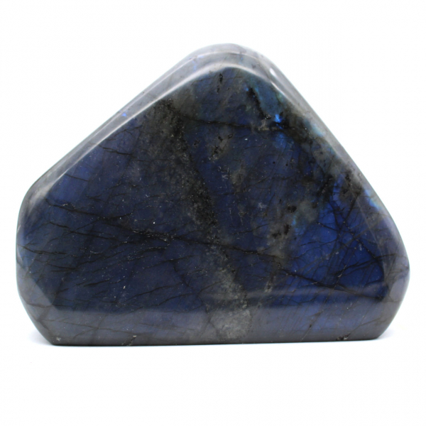 Labradorita pulida, espécimen de roca decorativa