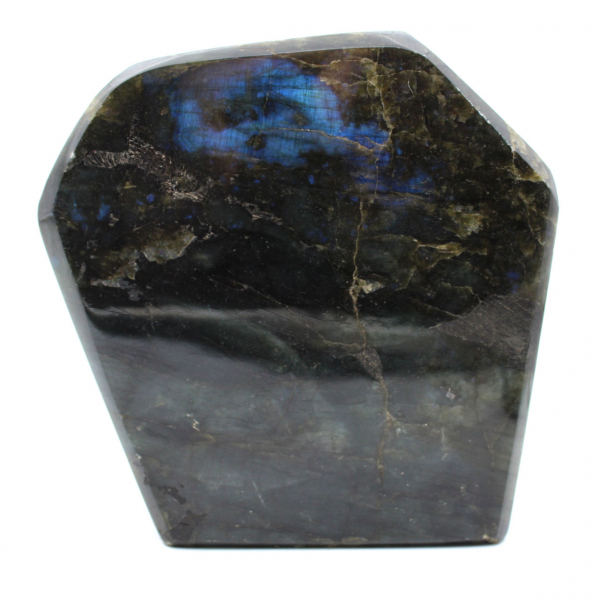 Adorno de labradorita pulida, piedra de colección