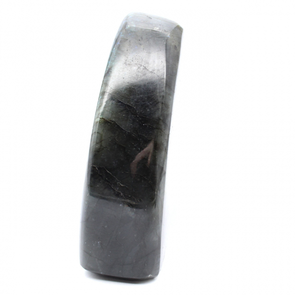 Labradorita pulida, espécimen mineralógico