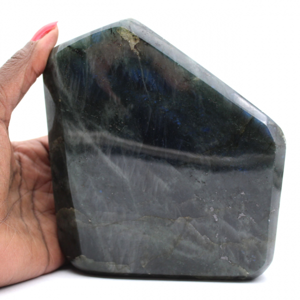 Adorno de labradorita pulida, piedra natural