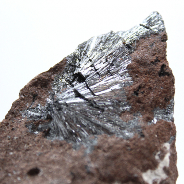 Pirolusita, una roca de colección con hermosas cristalizaciones.