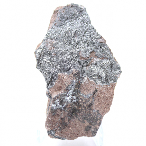 Pirolusita, roca bruta, cristalización fina, Marruecos