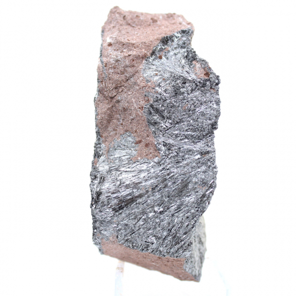 Ejemplar de pirolusita en roca huésped, Colección