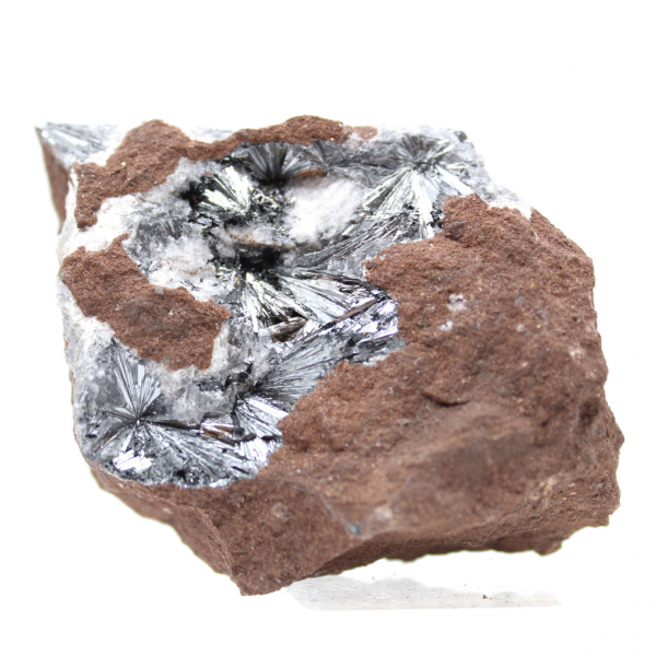 Pirolusita, Ejemplar Mineralógico con Matriz