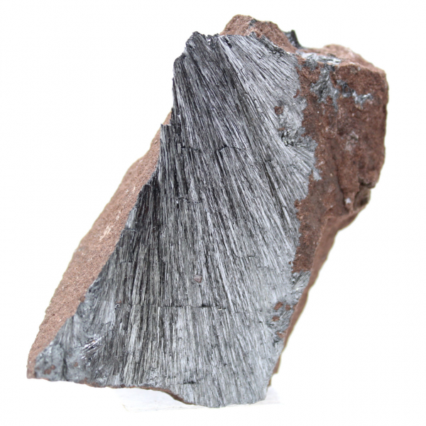 Adorno de cristal de pirolusita, piedra natural