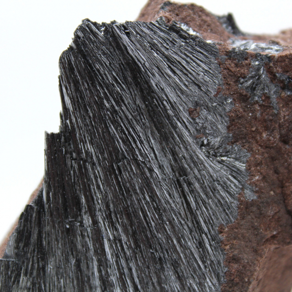 Adorno de cristal de pirolusita, piedra natural