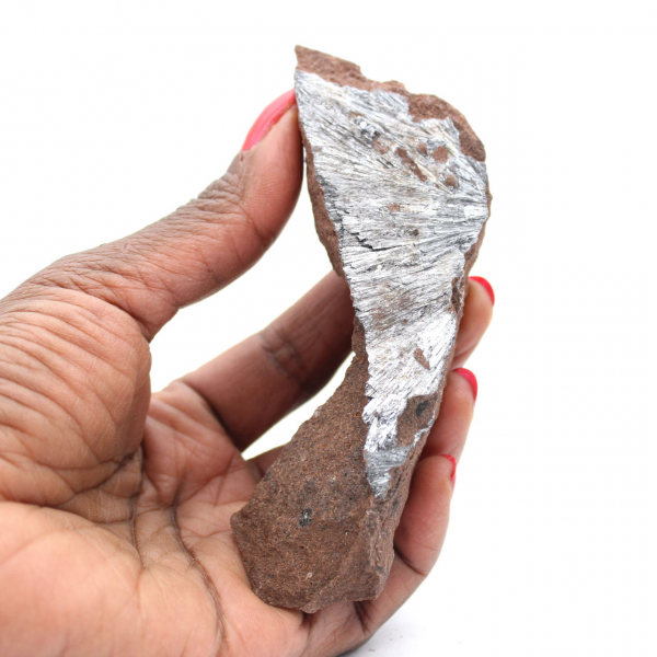 Pirolusita, espécimen de cristal delgado de Marruecos