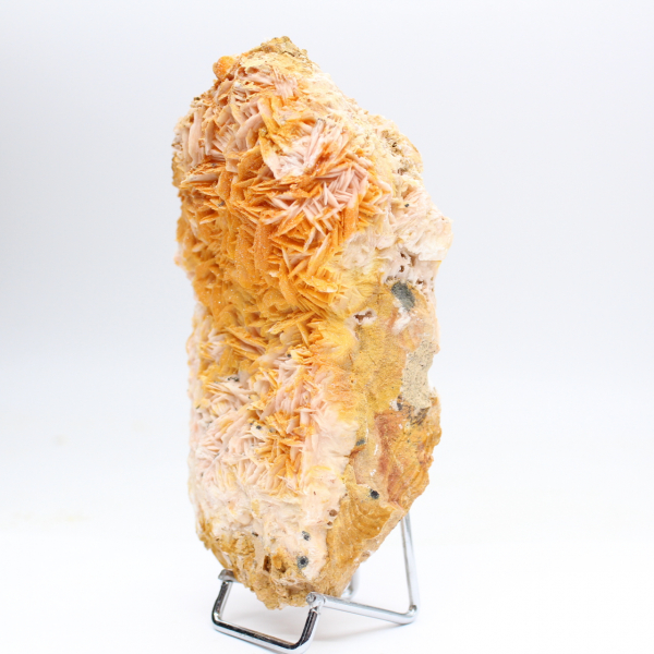 Cristales naturales de barita naranja de Marruecos