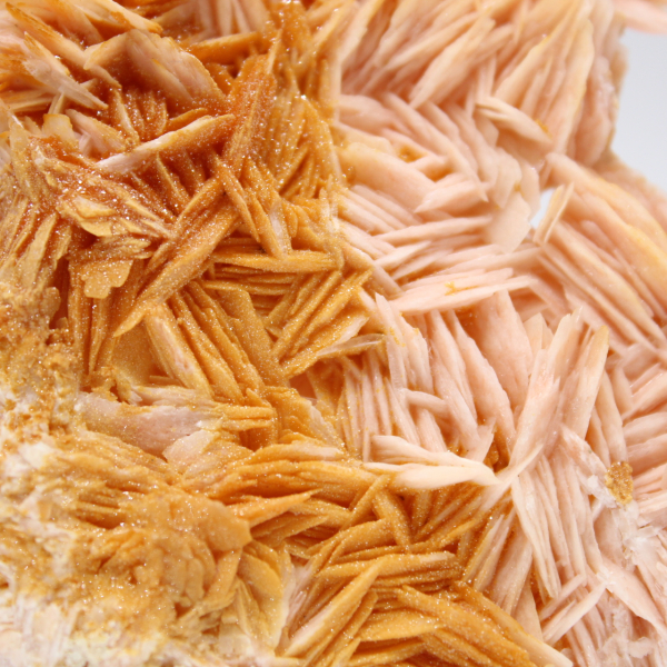 Barita naranja marroquí con cristales claros