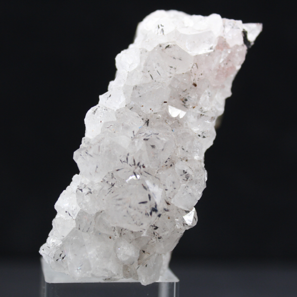 Cristales de cuarzo goethita marroquí, drusa pequeña de 120 g