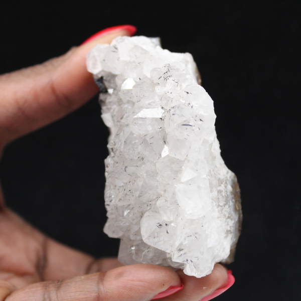 Cuarzo bruto de Marruecos, cristales con inclusiones de goethita.