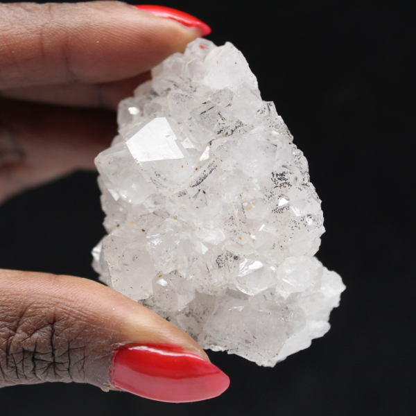 Cuarzo goethita en miniatura, ejemplar en bruto de Marruecos, 80 g