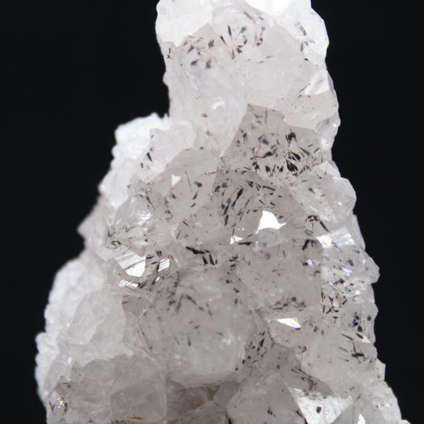 Cristales de cuarzo goethita, roca natural en bruto, Marruecos