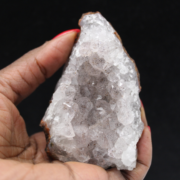 Drusas de cuarzo y goethita, piedra natural marroquí 225 g