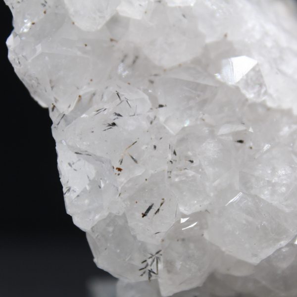 Gran drusa de cuarzo con inclusión de goethita, Marruecos