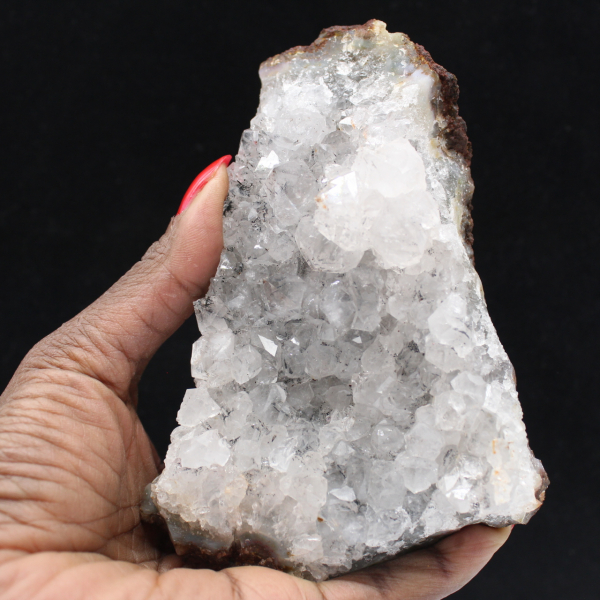 Cristales de cuarzo con inclusiones de goethita, Marruecos, Colección Mineral