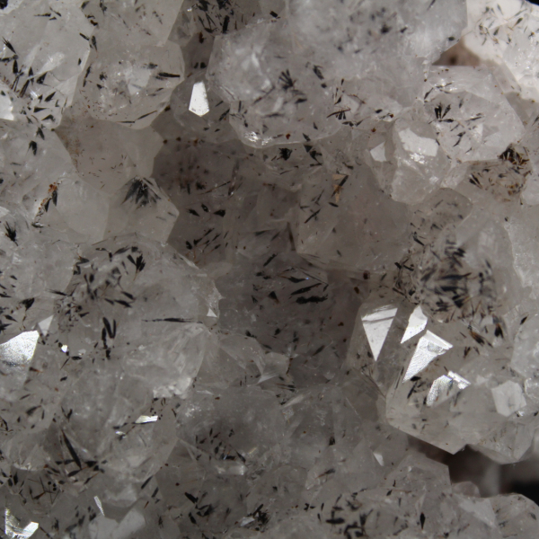 Drusas de cuarzo goethita marroquí, piedra natural en bruto