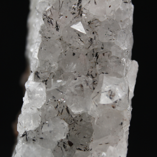 Ejemplar de cuarzo goethita, drusas en bruto de Marruecos, 180 g