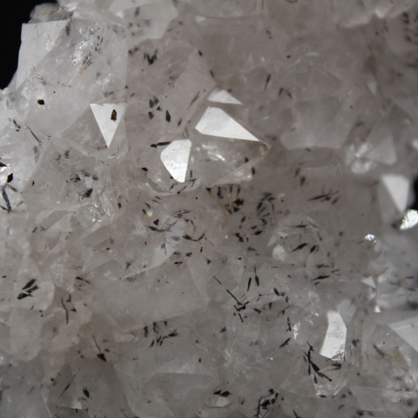 Drusas de cuarzo marroquí, piedra de colección de goethita