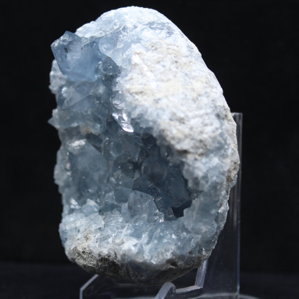 Muestra de celestina cruda - Cristalización de Madagascar