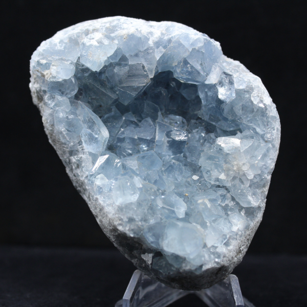 Geoda de celestina de Madagascar - Ejemplar pesado