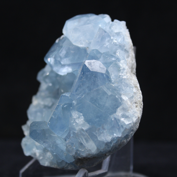 Pequeño bloque de celestina cristalizada de Madagascar